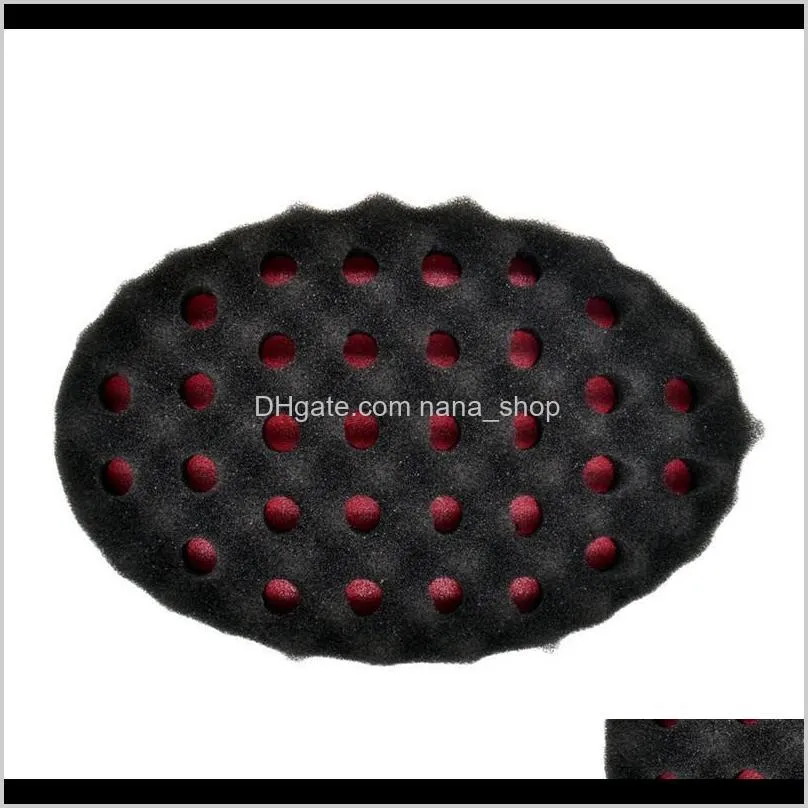 magic twist hair brush sponge afro curly weave oval double sided flat large hole wavy small hole dreads sponge brush