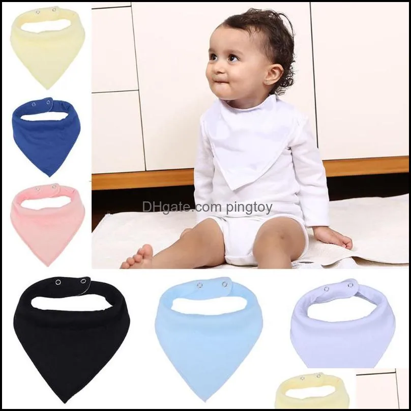 Nursing Cotton Toddler Infant Baby Dribble Bib Triangle Towel Saliva Towel Solid Cool Accessories Infant Saliva Towel