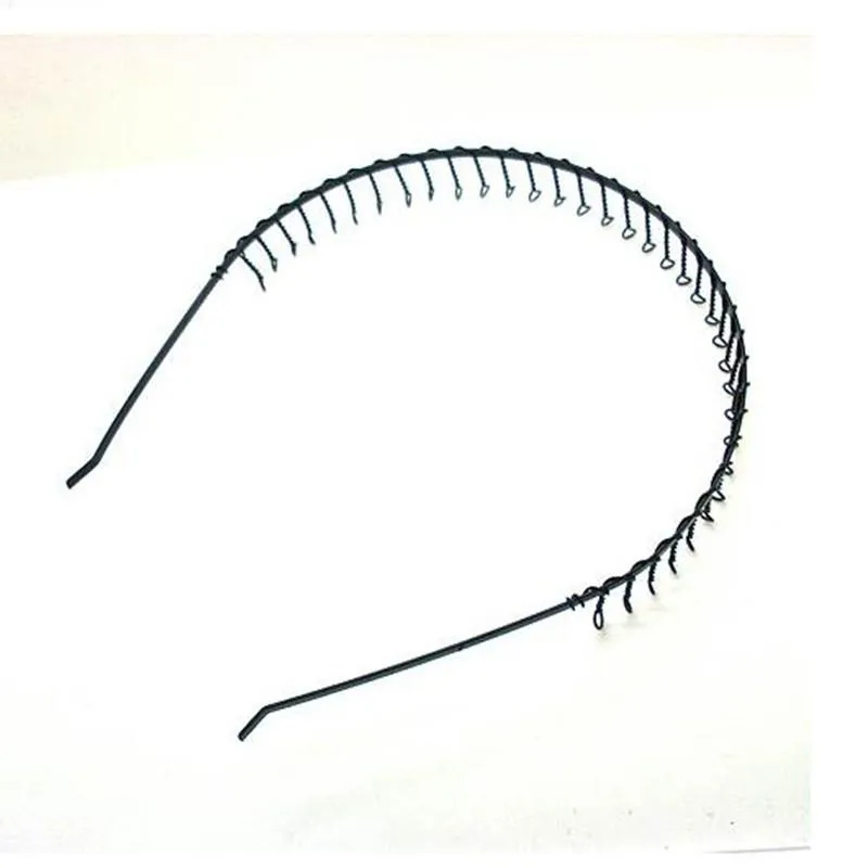 2 Fasce Capelli Zig Zag - Pettine Ondulato Con Denti Anti-Scadimento Marrone E Nero