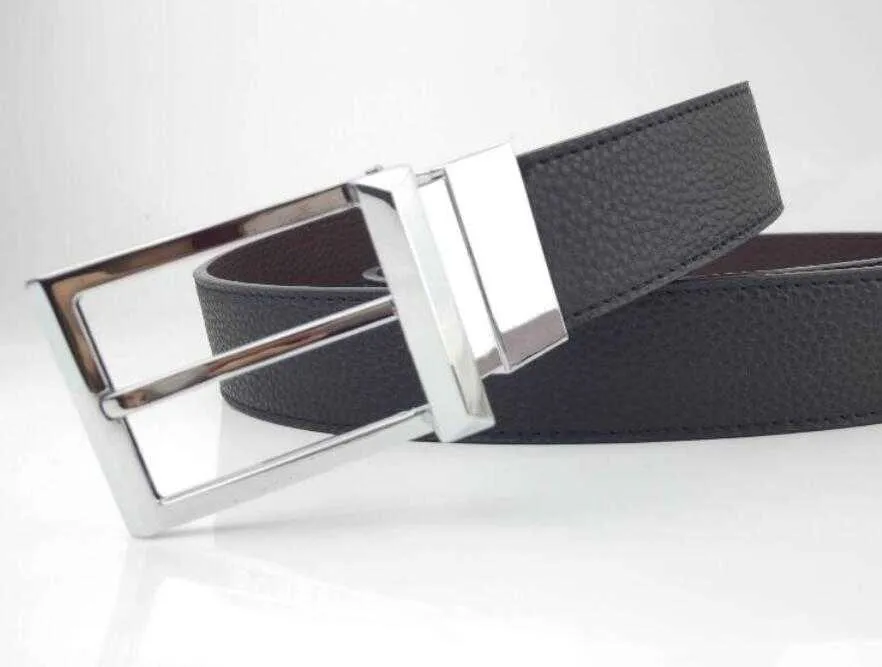 3.8 Belt men and women leather non-slip buckle frame simple fashionable  for business travel