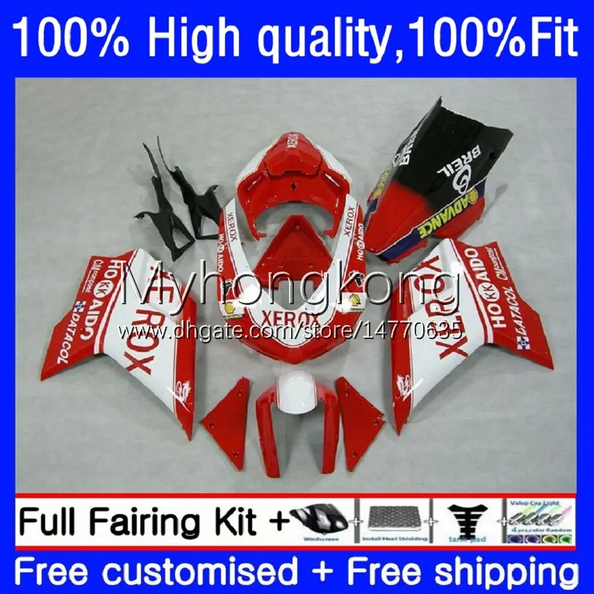 Fabryka nadwozia Czerwony wtrysk dla Ducati 1198R 848 1098 1198 S R 2008 2009 2010 2011 2012 Body 14No.88 848R 1098R 07-12 848S 1098S 1198S 07 08 09 10 11 12 OEM Fairing