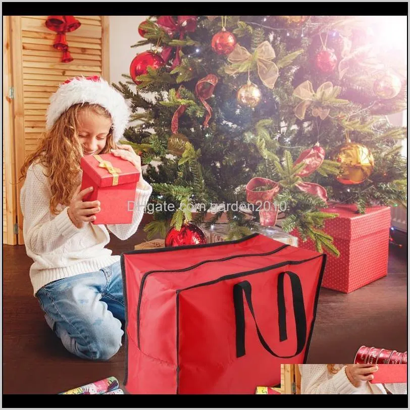 storage bag xmas ornaments storage container box pouch for home high capacity nylon christmas tree bag