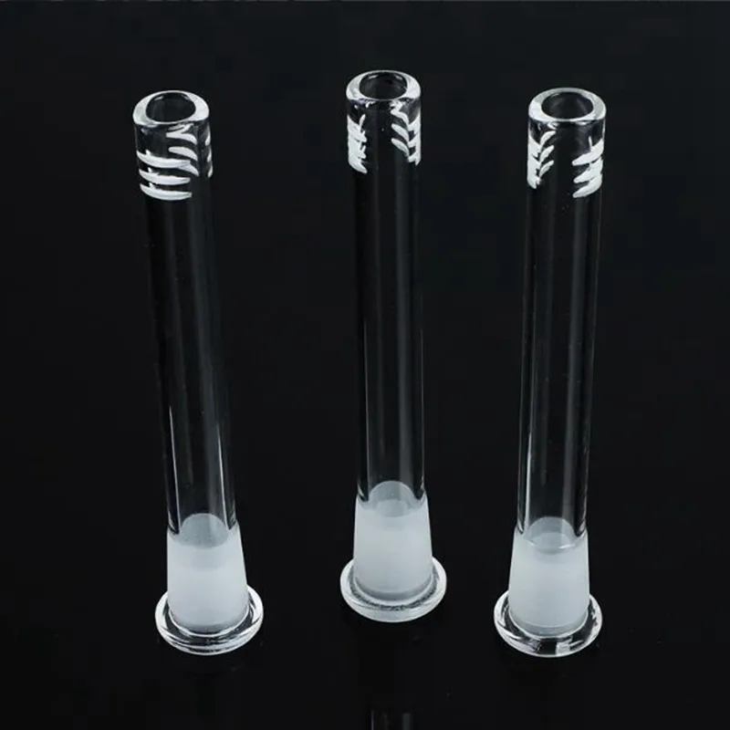 Transparent Pyrex Glass Handmade Smoking Bong Down Stem Portable 14MM Female 18MM Male Filter Bowl Container Waterpipe DownStem Accessories Holder DHL Free