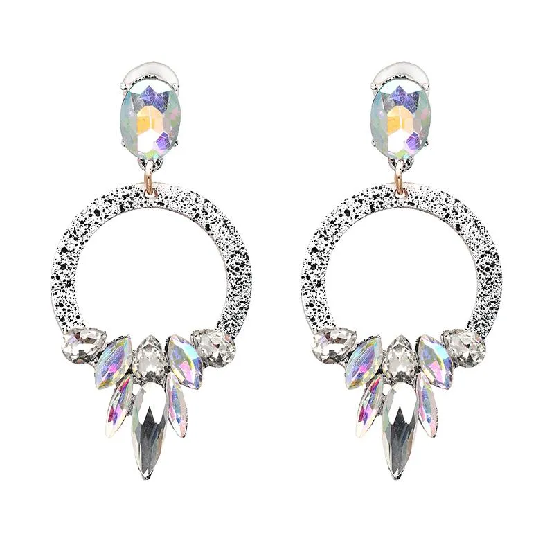 Bijoux de mode Vintage cristal goutte boucle d'oreille strass boucles d'oreilles pour les femmes en gros Brincos