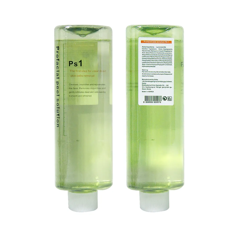 Korean hydra machine using Ps1 Ps2 Ps3 PsC 500ml facial serum bottle aqua peel solution