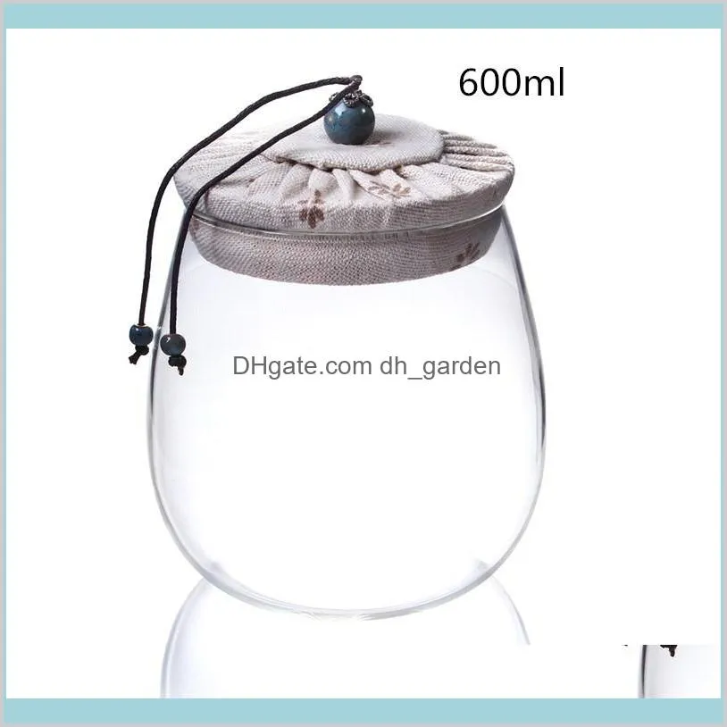 600ml Glass Storage Jar Kitchen Food