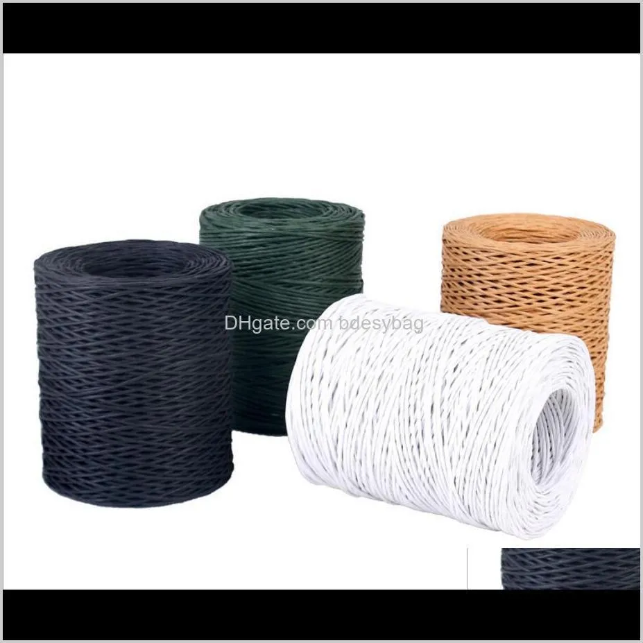 paper wrapped iron wire paper rattan binding bouquet tie thin paper rope flower packing florist handmade diy material