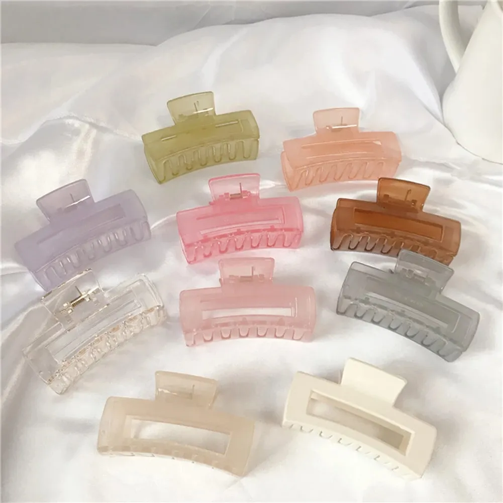 Barrette Hair Claw For Women Forcine per capelli in acrilico Chele di granchio per capelli Le ragazze compongono la decorazione degli accessori per gli strumenti di lavaggio