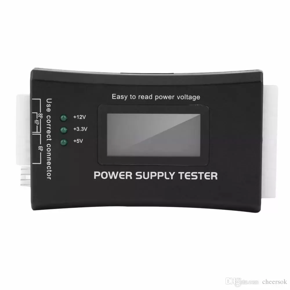 Adapters 1Pc Computer PC Power Supply Tester Checker 20/24 pin SATA HDD ATX BTX Meter LCD