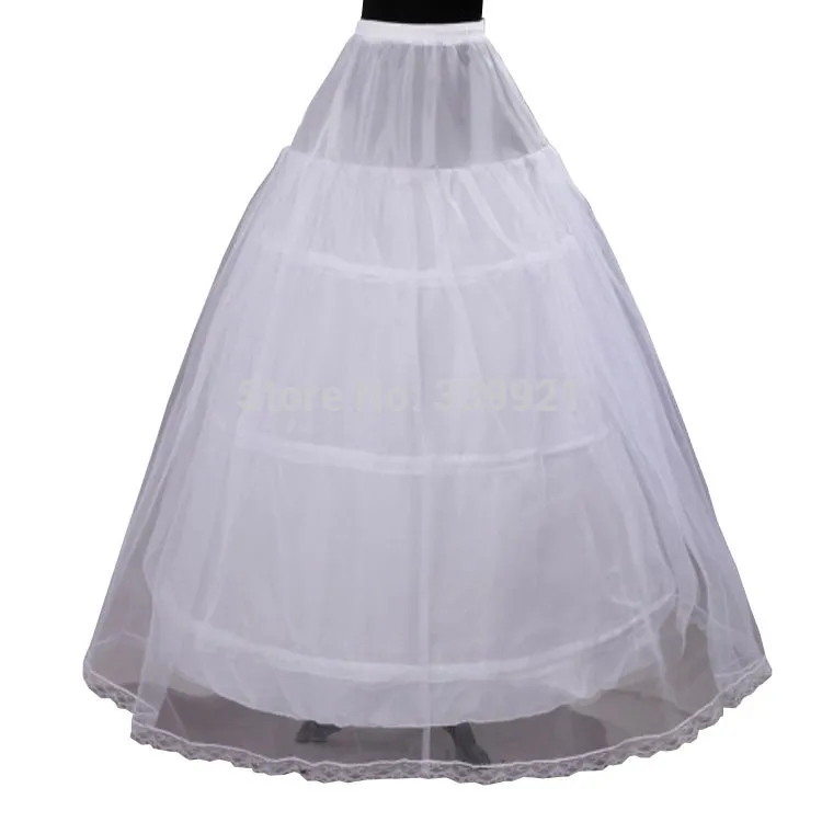 Bridal Quinceanera Petticoat Crinoline with 3 Hoop Dresses - Elegant Bridal Accessory