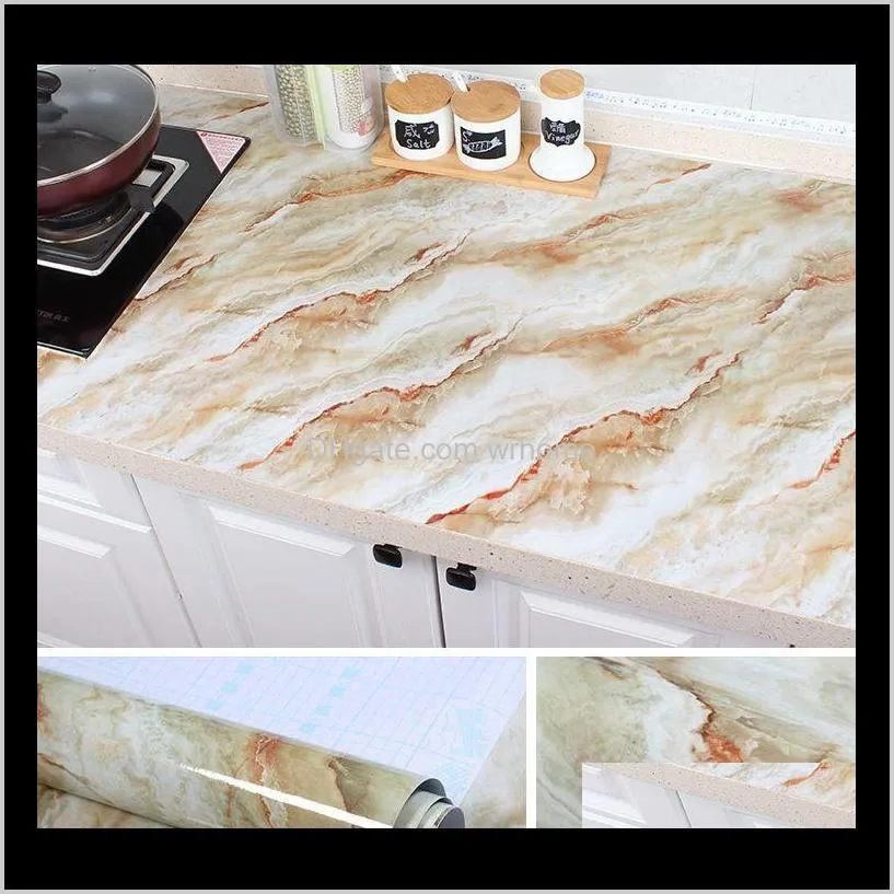 Solid Color Marble Wallpaper Self Adhesive Film Living Room Desktop Decor Kitchen Cabinets Drawer Wardrobe Contact Paper Wallpapers