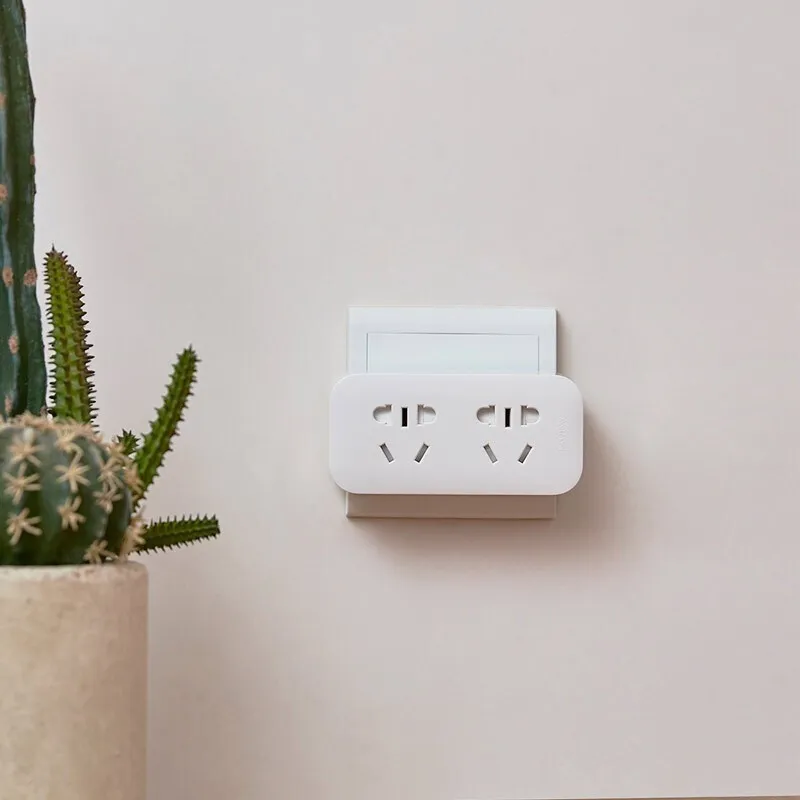 Original Xiaomi Mijia Sockets Two-Position Two-Control Converter Säkerhetsskyddsdörr Integrerad kopparbälte Högkvalitativ vägguttag Hög kvalitet