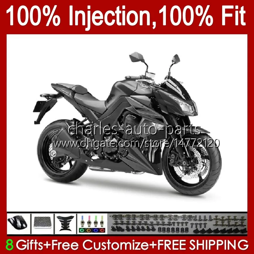 Enjeksiyon Kalıp Vücut İçin KAWASAKI NINJA Z 1000 R Z1000 10 11 12 13 yaşında Kaporta 15No.53 Z1000R Z1000 2010 2011 2012 2013 Z1000R 2010-2013 OEM Fairing Seti mat siyah