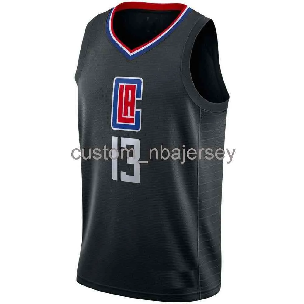 Heren Dames Jeugd Paul George Black Swingman Jersey Stitched Aangepaste naam Elk nummer