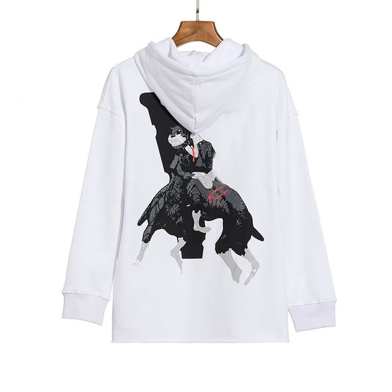 Mäns Hoodie Designer Stor V Vänner Män och Kvinnor Casual Rökt Angel Loose Couple Luxury High Quality Vloness Sleeve 34