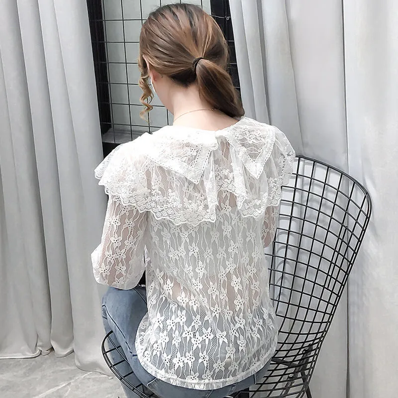 トップス YILON Bloom lace set blouse Boho Wide Sleeve Blouse,off Shoulder Cotton Blouse,gypsy