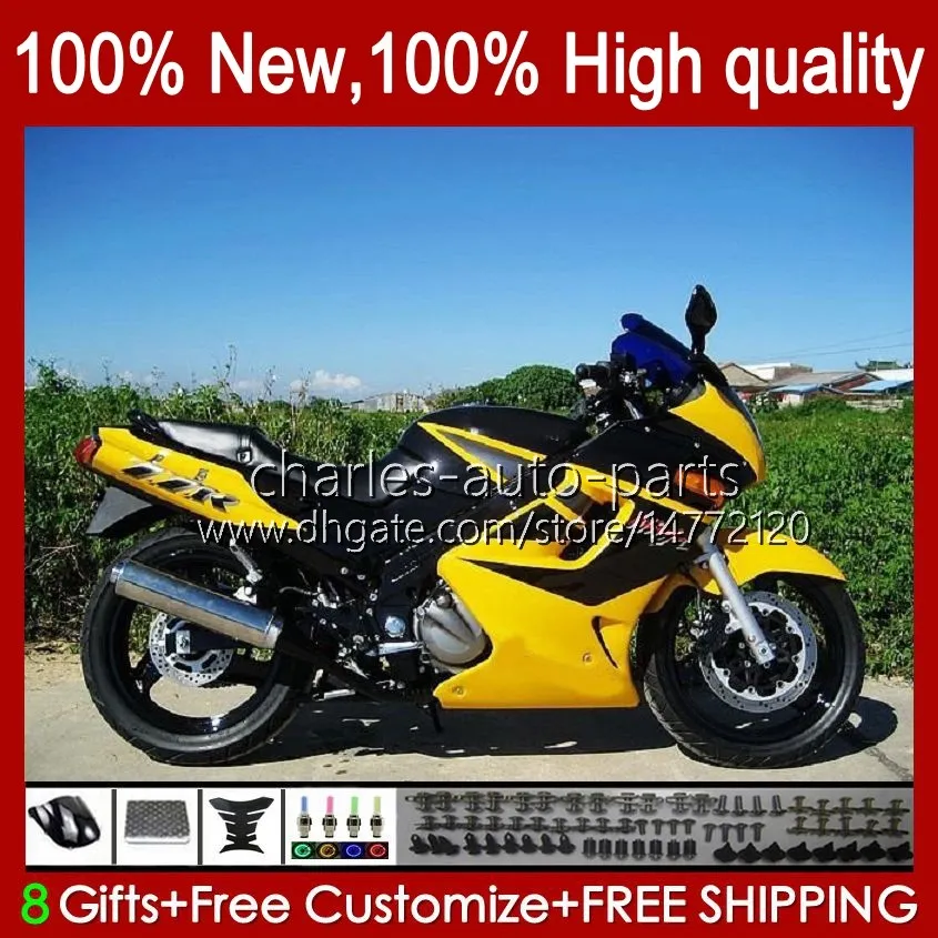 Bodys For KAWASAKI yellow stock NINJA ZZR250 ZZR-250 90 91 92 93 94 95 96 97 98 99 Bodywork 54HC.40 ZZR 250 CC 1990 1991 1992 1993 1994 1995 1996 1997 1998 1999 OEM Fairings