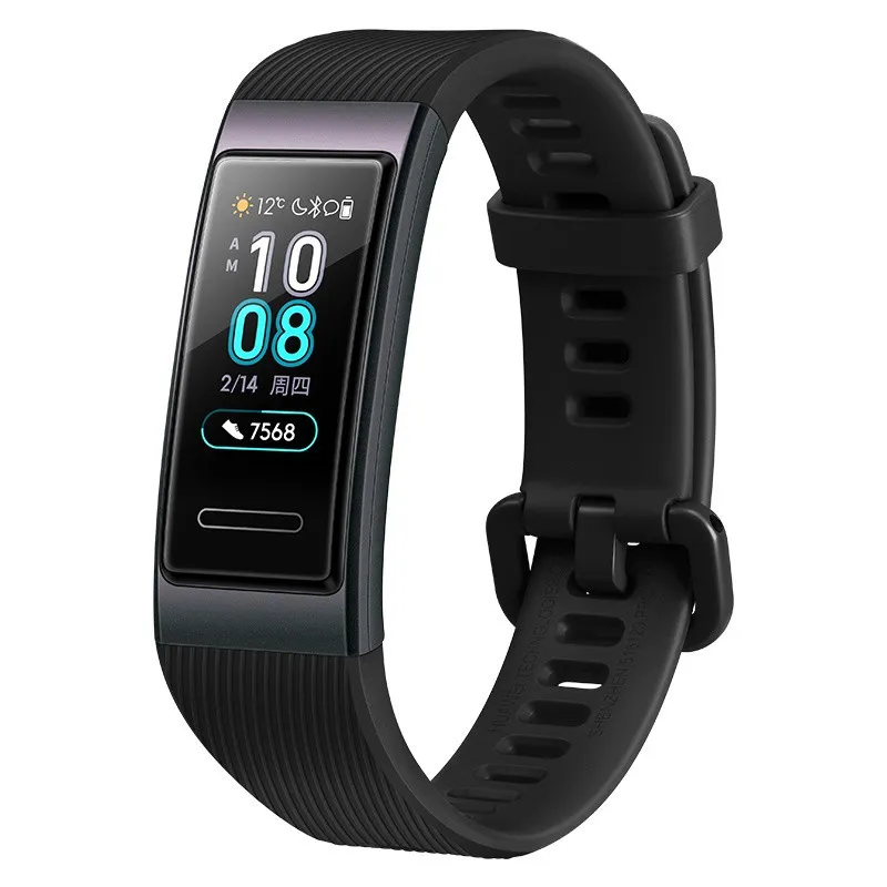 Oryginalny Huawei Band 3 Pro GPS NFC Smart Bransoletka Tętna Monitor Smart Watch Sporting Tracker Health Wristwatch na Android iPhone Zegarek