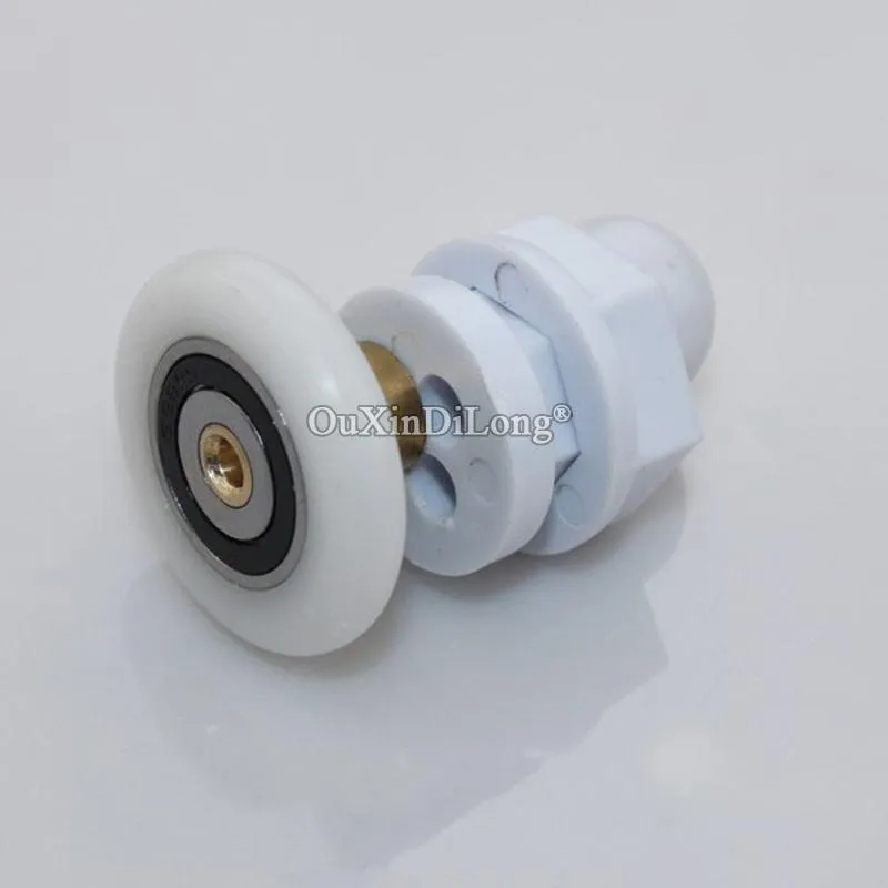 Brand 8PCS Shower Bathroom Door Rollers Pulleys Mute Nylon Wheels Runners Diameter 19mm/23mm/25mm/27mm Other Hardware