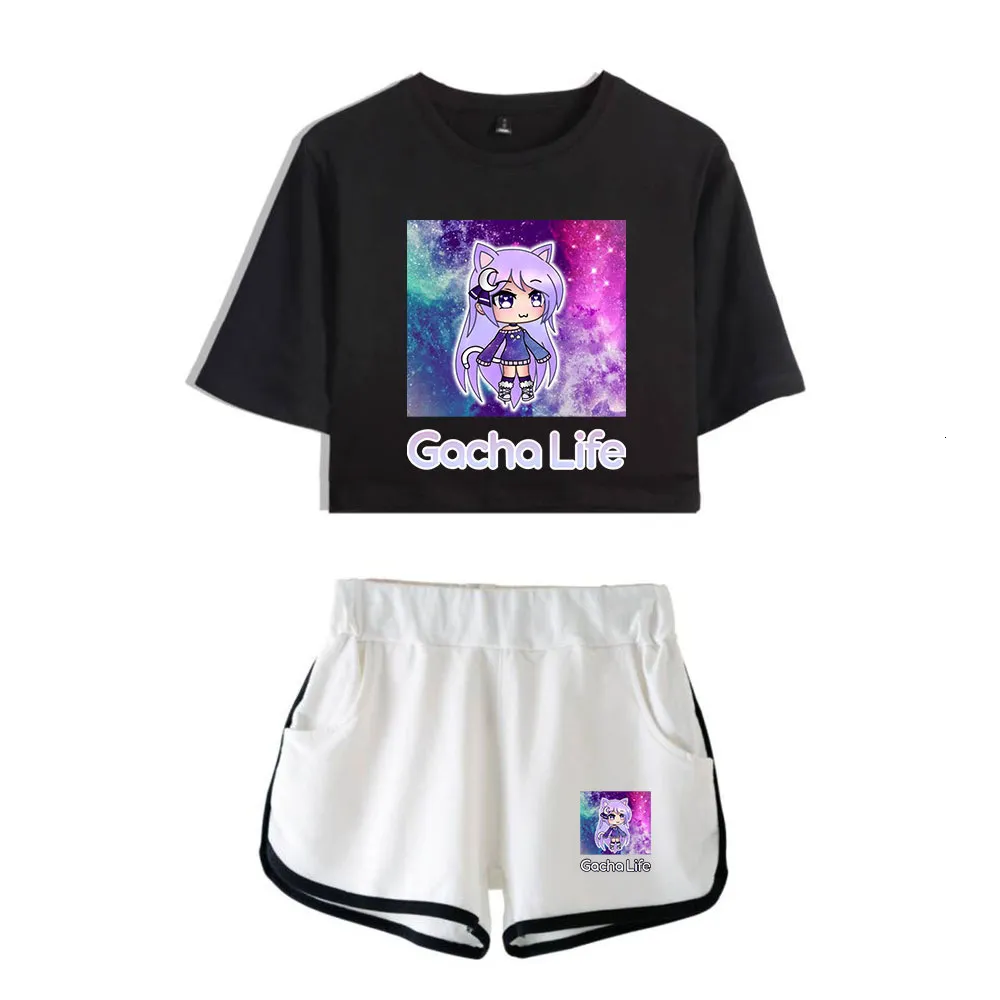 Menina De Pista Masculino Gacha Life Mulheres De Duas Peças Shorts Adorável  Camiseta Harajuku Streetwear Pullovers Girl Plus Size De Verão Para Roupas  De Verão De $116,93