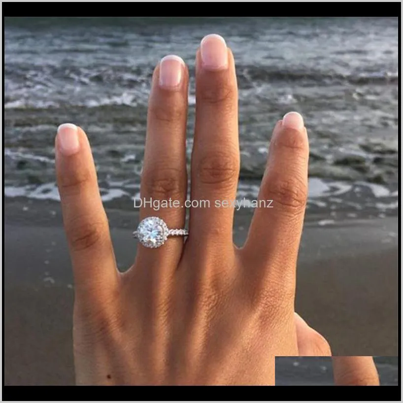 fashion gemstone diamond ring bride engagement ring wedding rings new fashion jewelry women rings christmas gift will and sandy drop