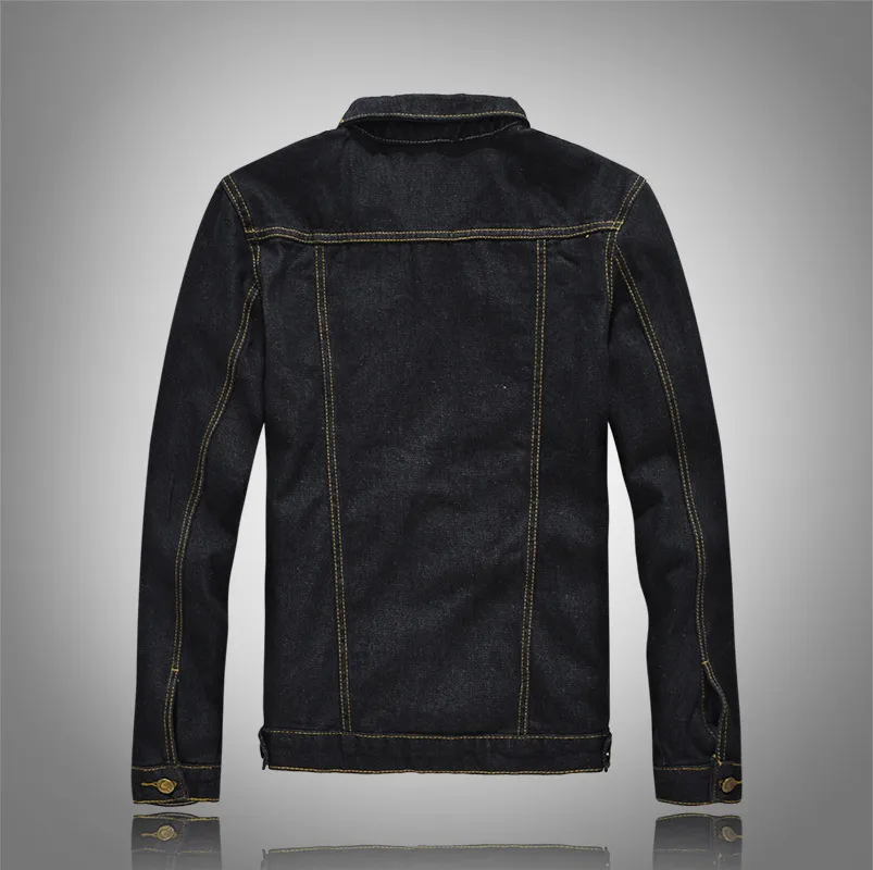 Оптовые дизайнерские джинды джинсовые куртки Пальто мужчин весна осень ежедневный повседневный прилив марки регулярные черные мужские инструменты пиджак сафари стиль тенденции
