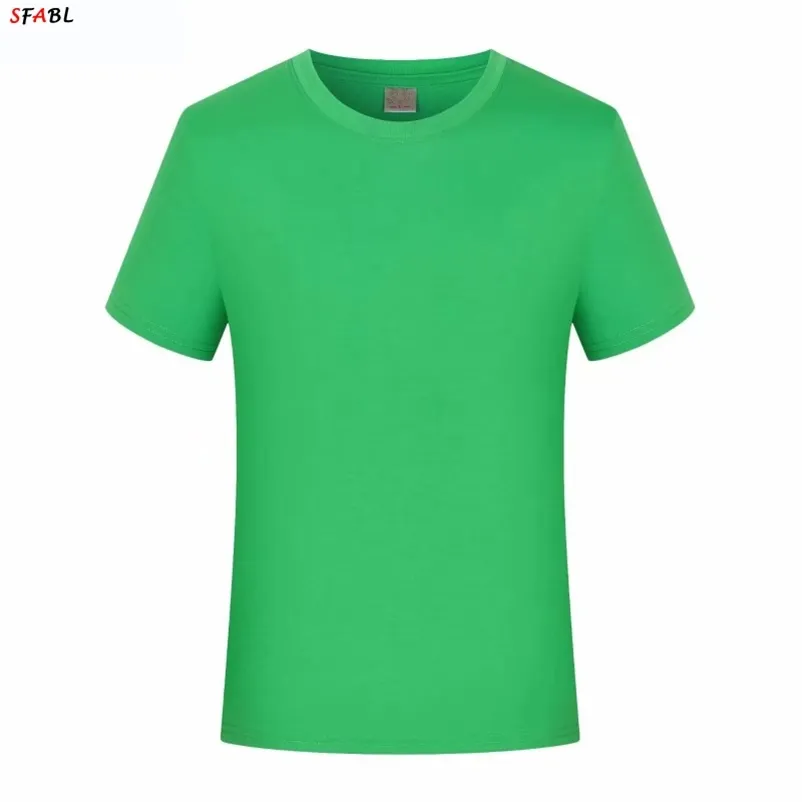 Sfabl Black Tシャツメンズ基本的な単純なソリッドカラー夏Oネック夏Tシャツ男性ピュアカラーティーシャツ男性M-4XL 210726