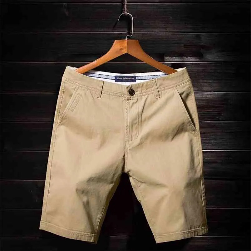 Pantalones cortos casuales de verano para hombres Pantalones de cinco puntos Algodón Moda Estilo suelto Playa Tamaño grande 36 38 210629