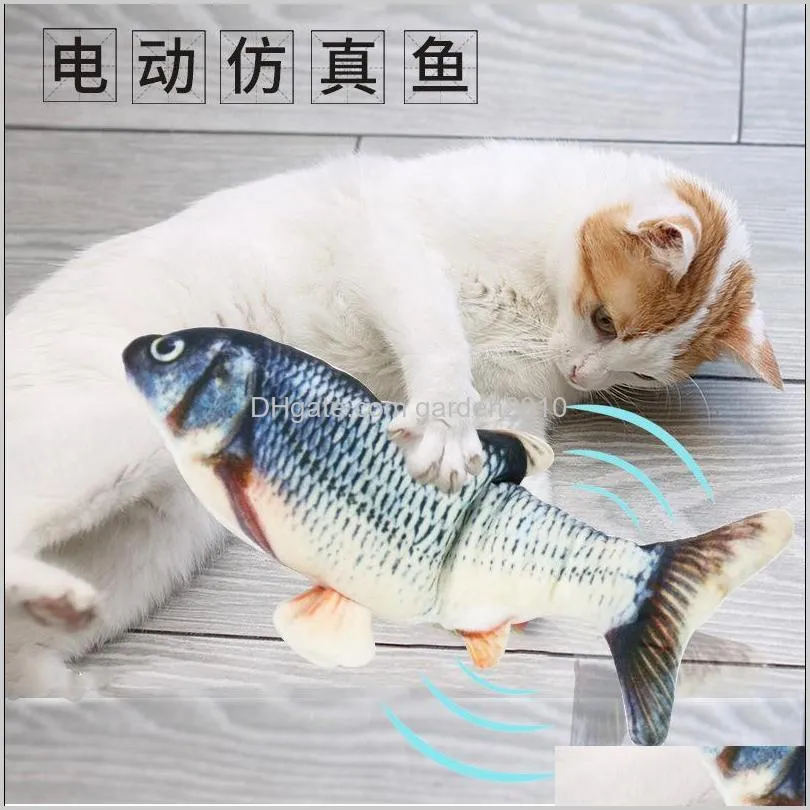 for vip spain spain electric cat toys 3d interactive usb bite resistant fish toy