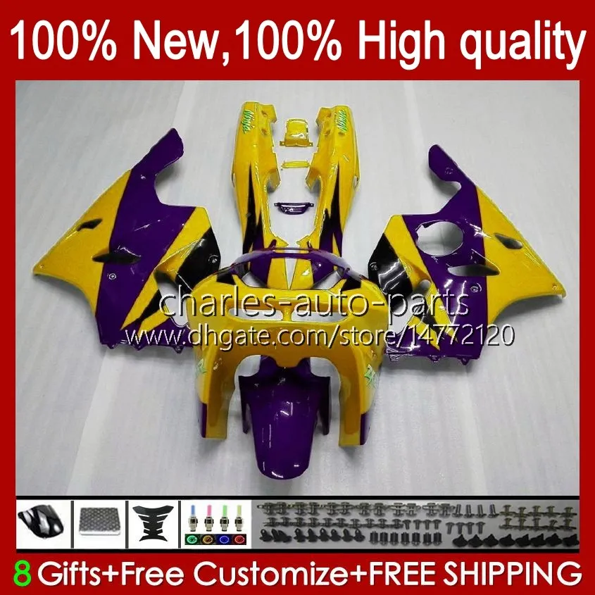 Feedings para Kawasaki Ninja ZX 6R 636 600cc 600 CC ZX-636 ZX6R 94 95 96 97 Bodywork 50hc.30 ZX636 Roxo Amarelo ZX-6R 94-97 ZX600C ZX600 ZX 6 R 1994 1995 1997 Bodys Kit