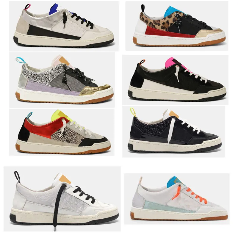 basket yeah sneakers dorate scarpe casual stampa pelle di serpente leopardata dirty goose designer superstar uomo e donna sneakers basse in pelle con stampa mimetica Gletter