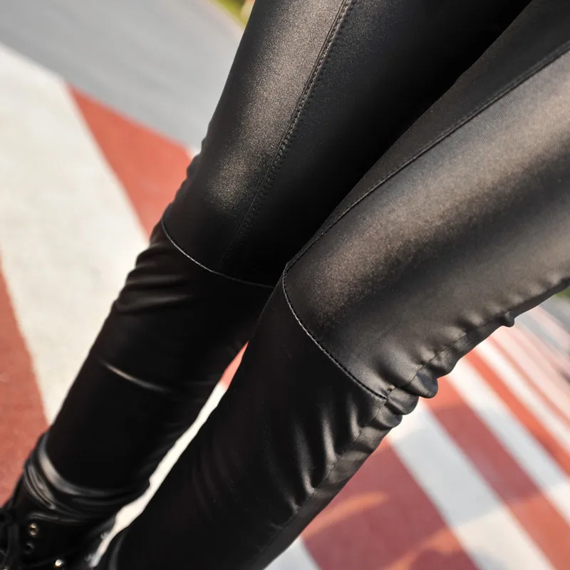 2015-women-sexy-Black-coffee-Modal-leggings-leggin-plus-size-girl-pants-Patent-leggings-free-shipping2