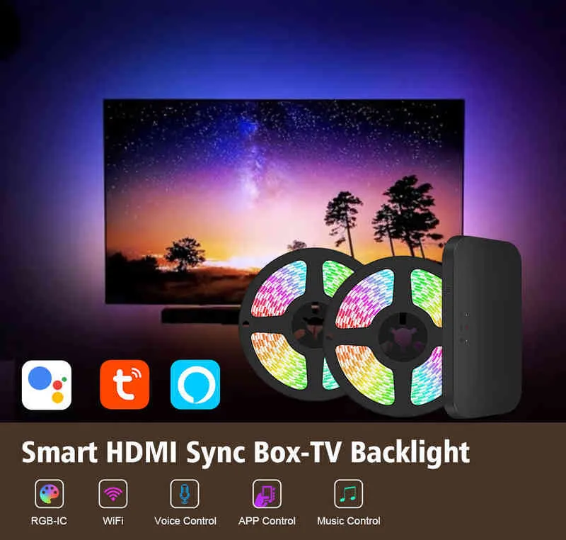 Kit de rétroéclairage LED pour TV et boîte de synchronisation HDMI