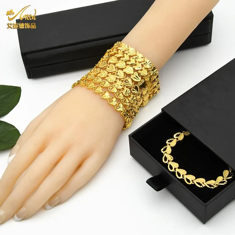 24K Gold Link Bracelet For Women (SJ_3108) – Shining Jewel