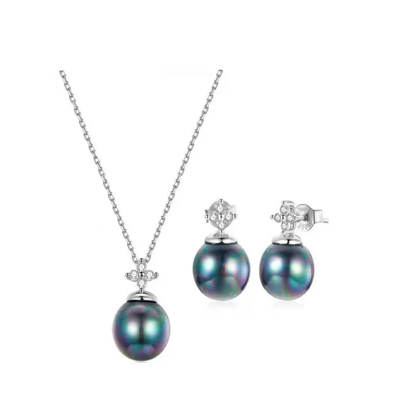 Earrings & Necklace The Fashion Simple Pearl Banquet And Mother's Day Gift Jewelry Set