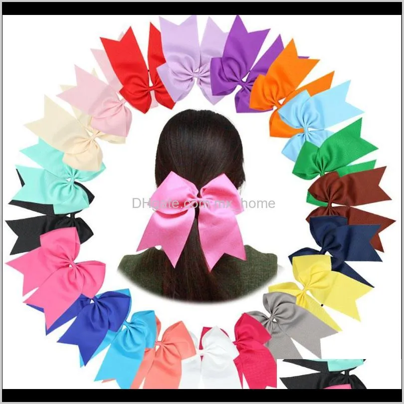 Stort band Elastic Cheer Bow Cheerleading Dance Bows Hårband för tjejer Accessoires ydzg2 Tillbehör Seuxc