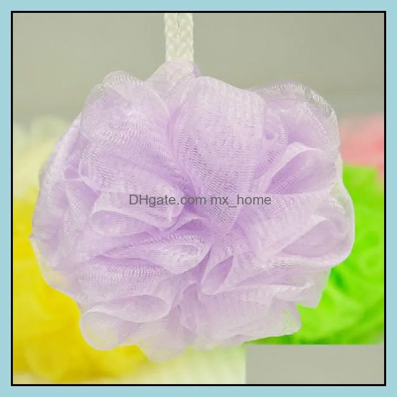 Wholesale- bath ball massageador tubs scrubber Body cleaning Mesh Shower pouf wash Sponge scrubber 3pcs/lot BB071