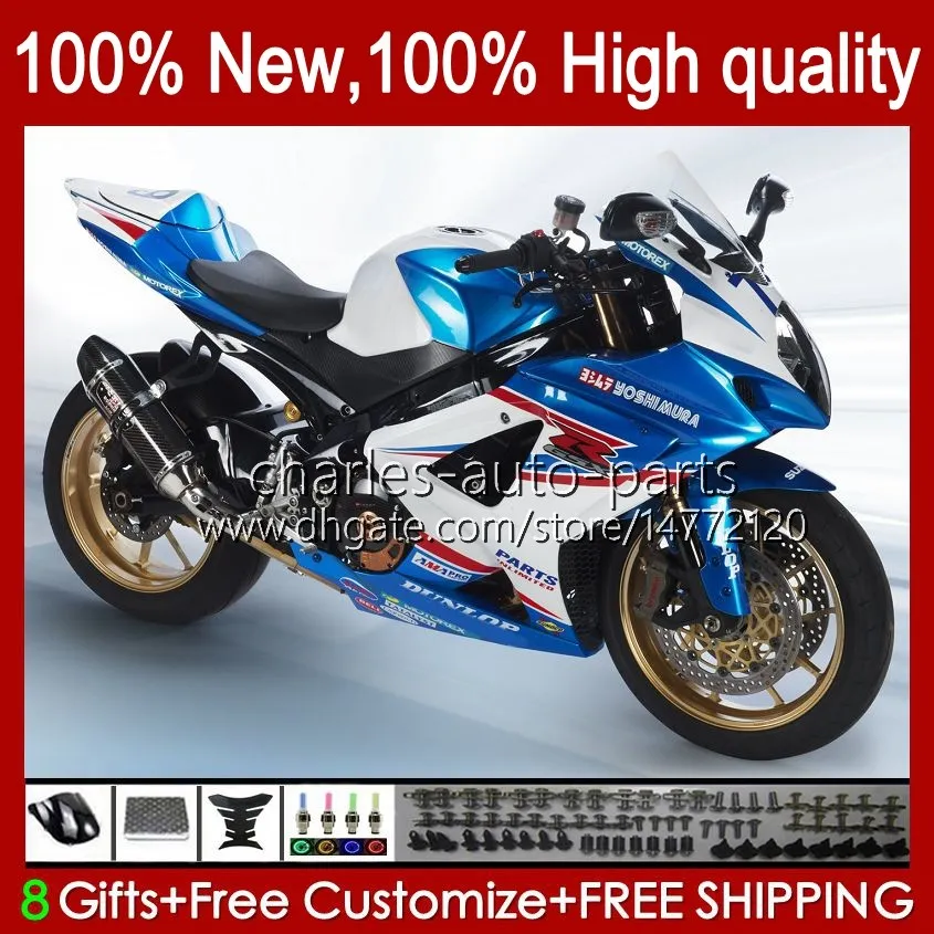 Suzuki GSX R1000 GSXR için Motosiklet Gövdesi 1000 1000CC Perazlar K7 07 08 48N0C130 GSXR1000 GSXR-1000 GSXR1000CC 2007 2008 GSX-R1000 2007-2008 OEM Fabrika Mavi