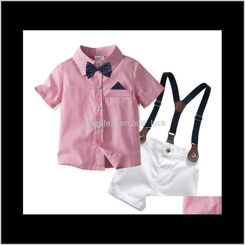 Boys Wedding Suits Kids Clothes Baby Business Suit for Toddlers Kids Clothes Blouse Jumpsuit 2-Piece Set with Tie Boys Clothing