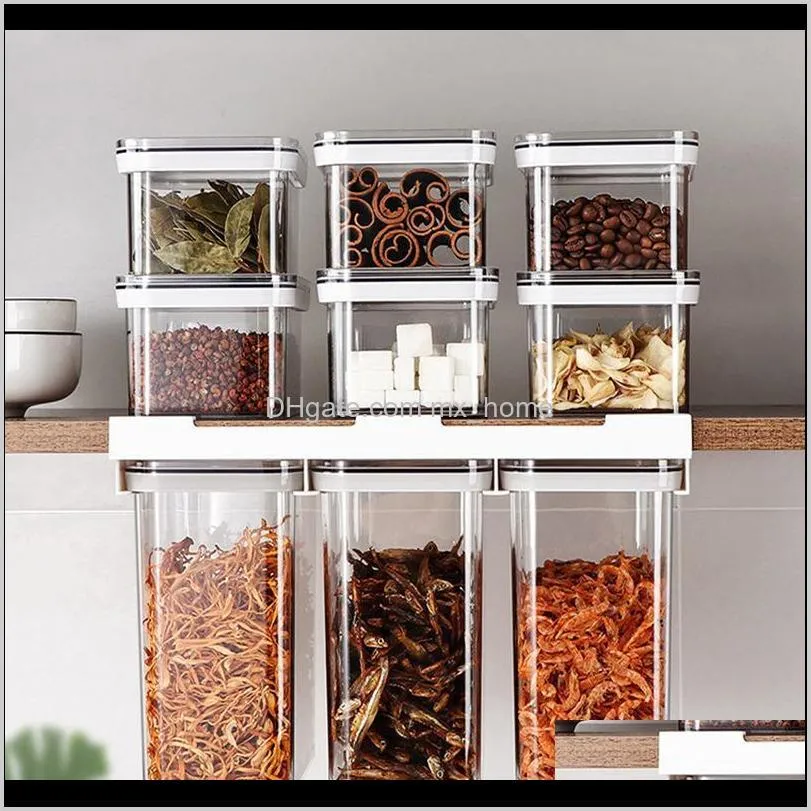 hanging storage box container refrigerator organizer sealed tank kitchen cabinet rack transparent bottles & jars