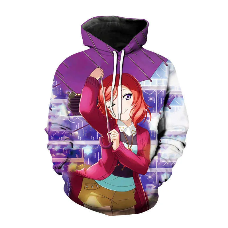 Female 12 hotsell oversized hoodie anime
