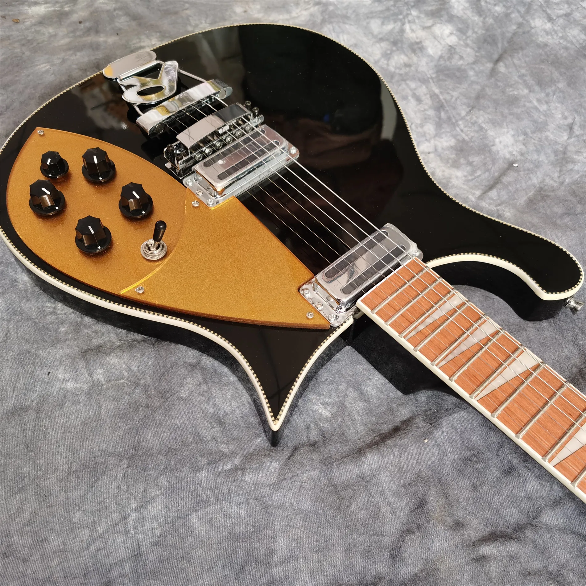 Ken 620 660 6 Strings Black Electric Guitar Solid Mahogany Body