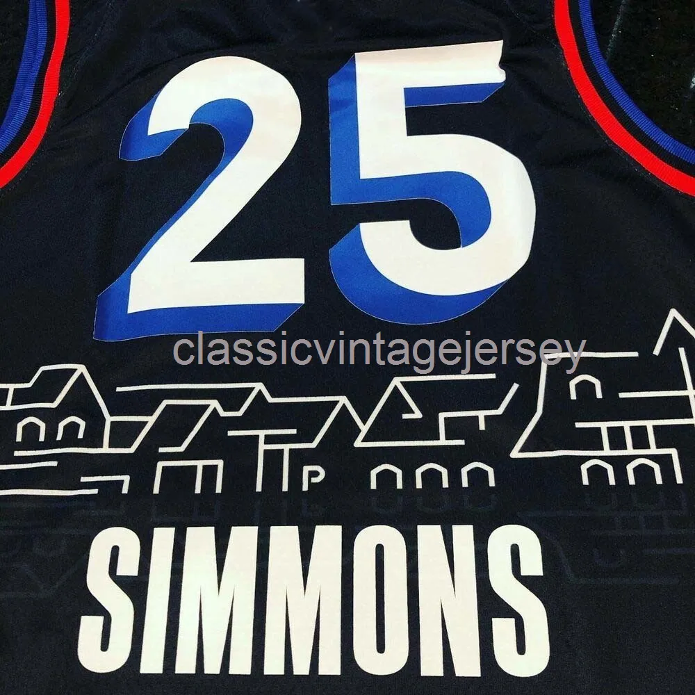 Personnalisé Ben Simmons # 25 2021 Swingman Jersey Cousu Hommes Femmes Jeunesse XS-6XL NCAA