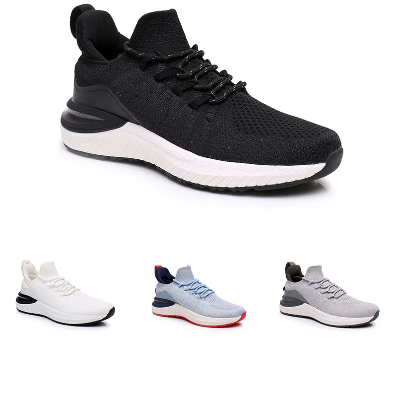 Niet-merk loopschoenen mannen vrouwen zwart wit grijs licht blauw lichtgewicht ademend vermogen heren trainers outdoor sport sneakers 36-45