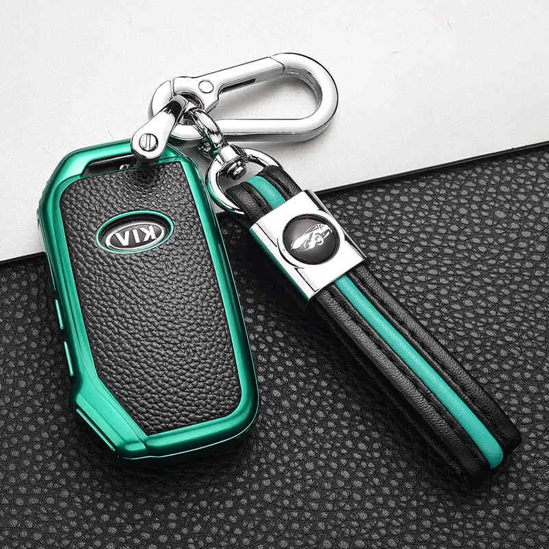 ناعم تغطية السيارة Cover Cover Case Pocket لـ Kia Sportage Ceed Sorento Cerato Forte 2018 2019 Smart Key Case Associory262t