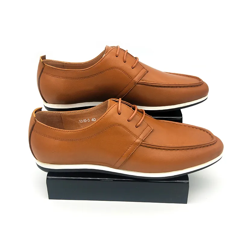 Men`s formal shoes with leather soft soles fashion casual strap for spring