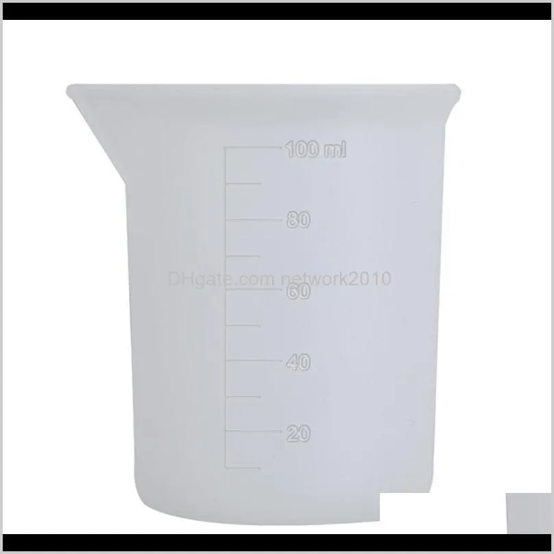 Cuisine, maison jardin livraison directe 2021 tasse transparente de 100 ml avec échelle colle outils de mesure du sile pour bricolage cuisson cuisine bar accès à la salle à manger