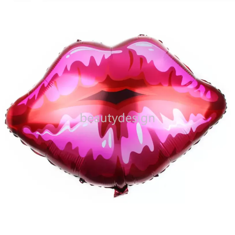 DHL Grappige Valentijnsdag bruiloft decoratie kus me lippen aluminium film ballon rode lippenstift lippen HH21-857 DD