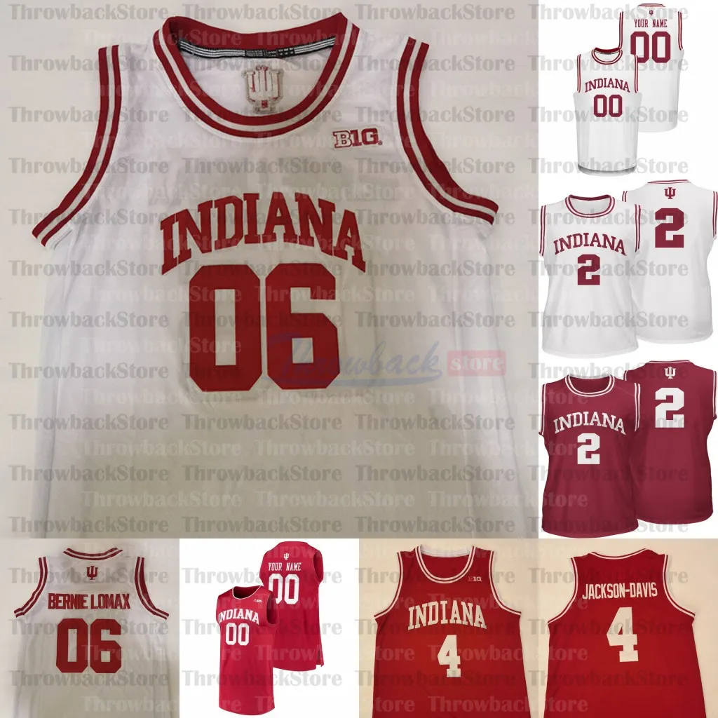 Custom Indiana Hoosiers Baskettröjor Smith Al Durham Jackson-Davis Green Brunk Rob Phinisee Hunter Anderson Race Thompson