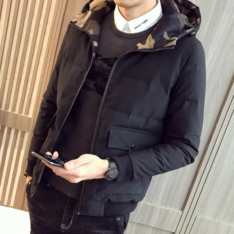 Men's Jackets Cotton Male Hooded Winter Camouflage - Padded Jacket To Keep Warm Coat Of Cultivate One 's Morality